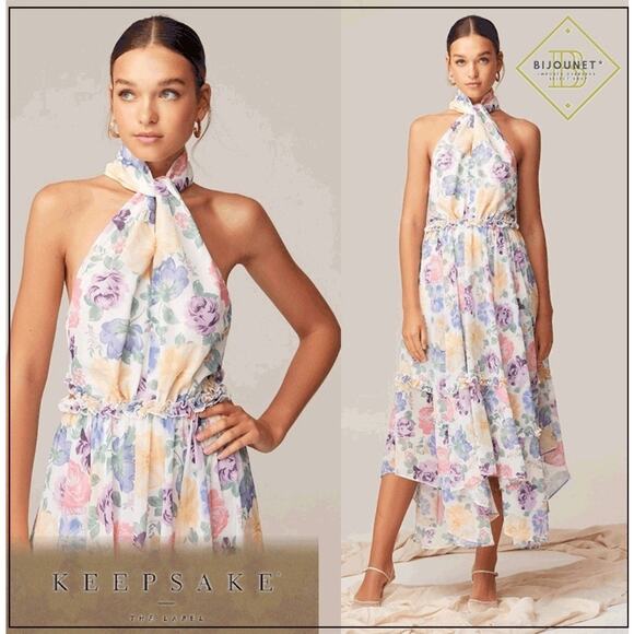 Anthropologie Dresses & Skirts - Anthropologie Keepsake Blinded Midi Dress Creme Waterlily 10 Prairie Cottage